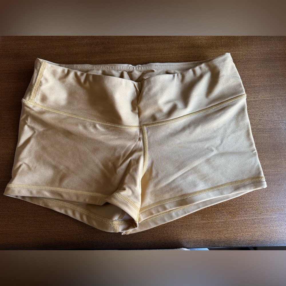 Fleo Vull Gold Athletic Shorts limited edition.